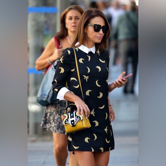 English Factory Dresses & Skirts - English Factory NWOT Black Banana Print Dress sold at Anthropologie